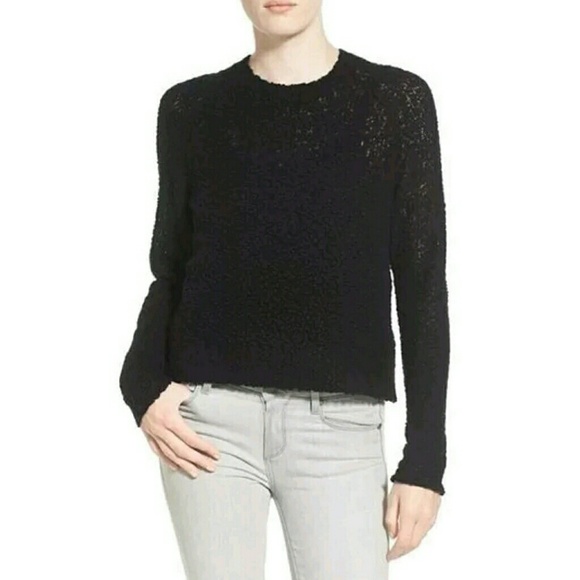 James Perse Sweaters - JAMES PERSE knit boucle cropped poodle sweater